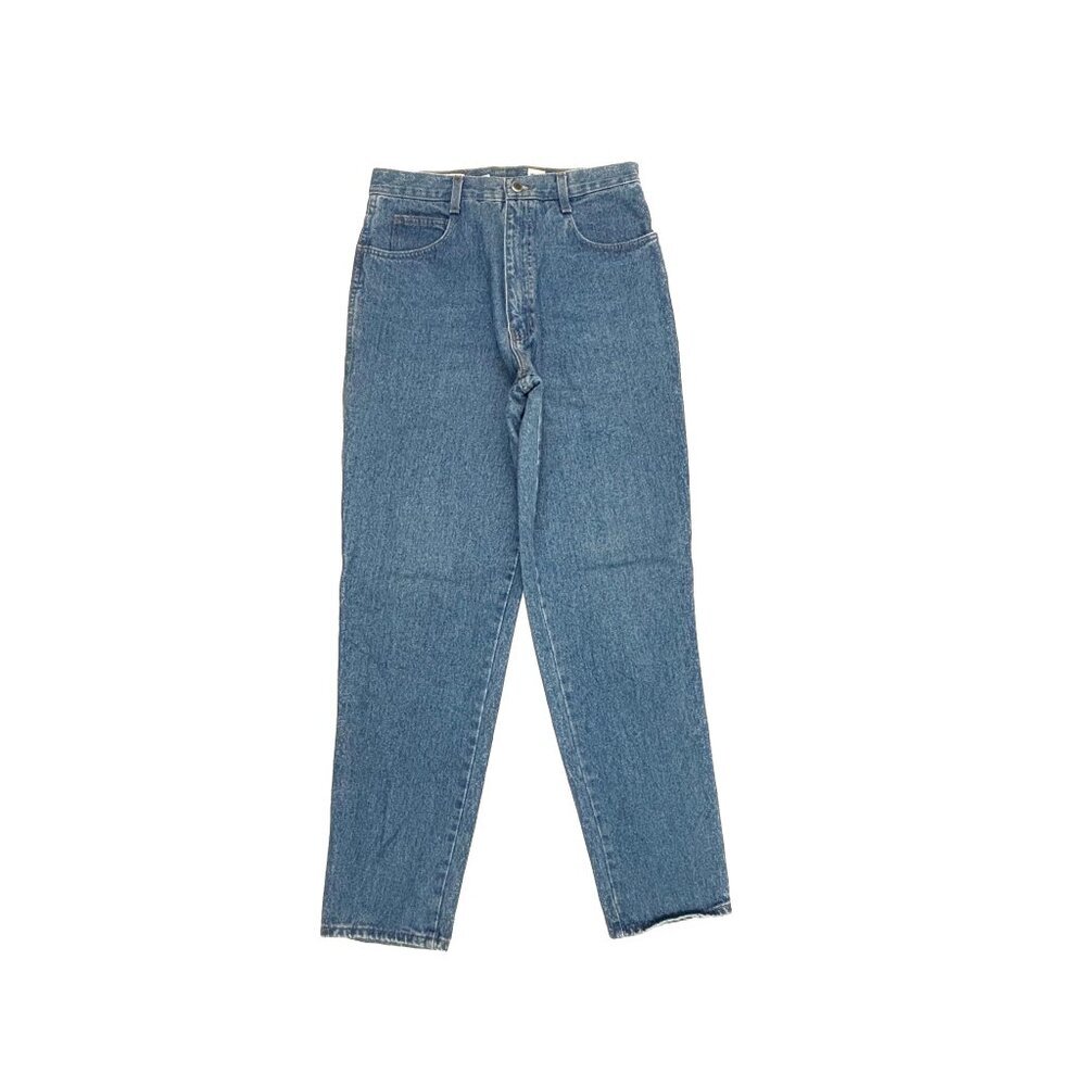 Bill Blass Straight Leg Women's size 12 Long Medium Wash Blue Denim Jeans